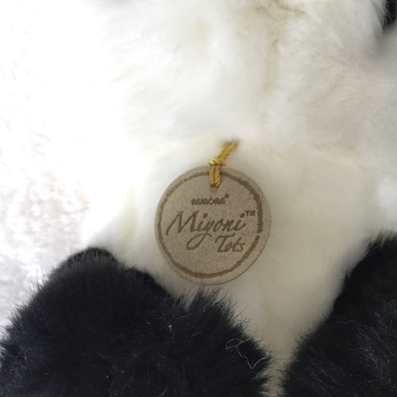 Aurora Miyoni Black and White Plush Panda Toy - Picture 5 of 10